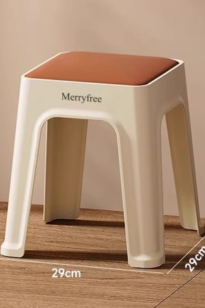 Merryfree-Stools-Stools for Kids and Adults, Hold Up to 300 lbs, Portable Stool for Toddlers,Stools with for Kitchen Bathroom (white)